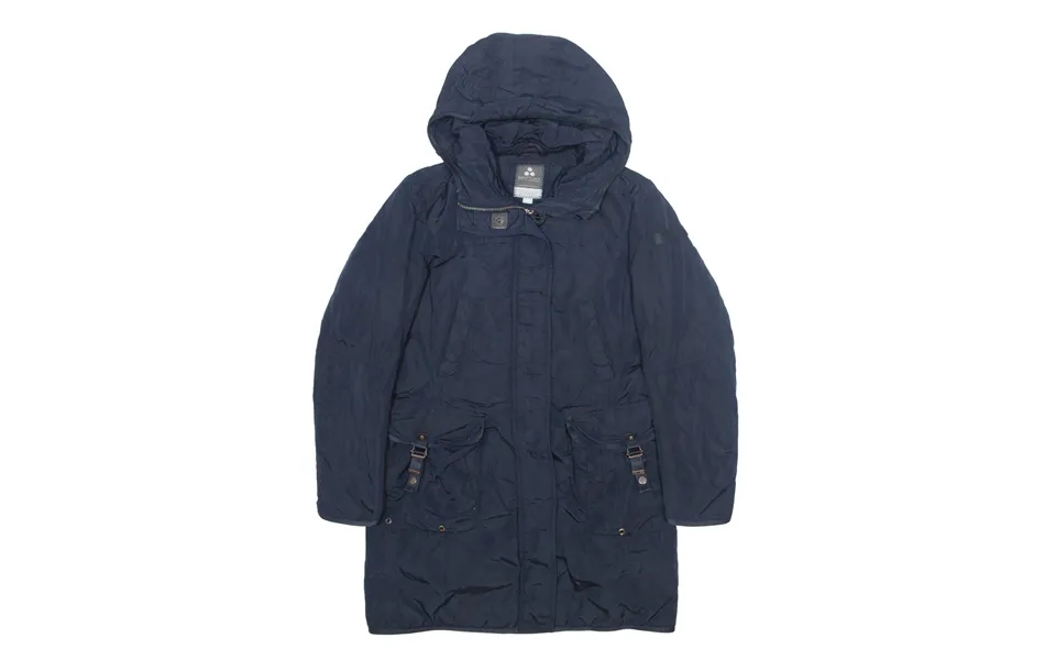 Peuterey Down Insulated Parka Coat Blue Womens M