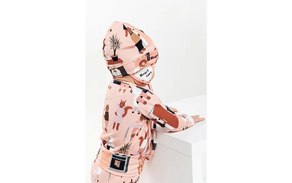 Pink Baby Hat With Ears Size 6-12m 44 46cm