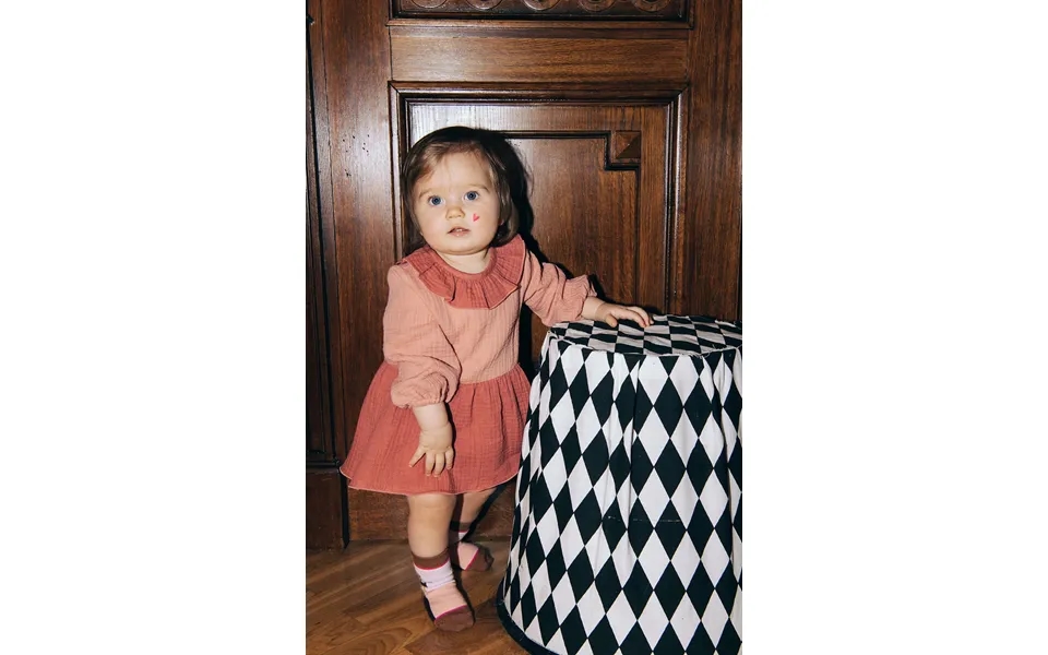 Pink Muslin Romper Size 12-24 Months