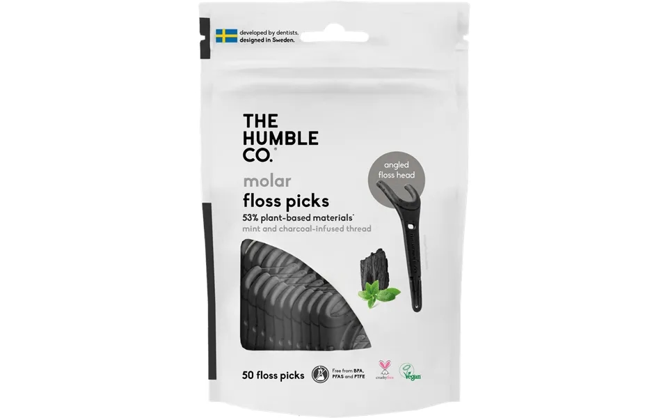Plant-based Floss Picks - Grip Handle