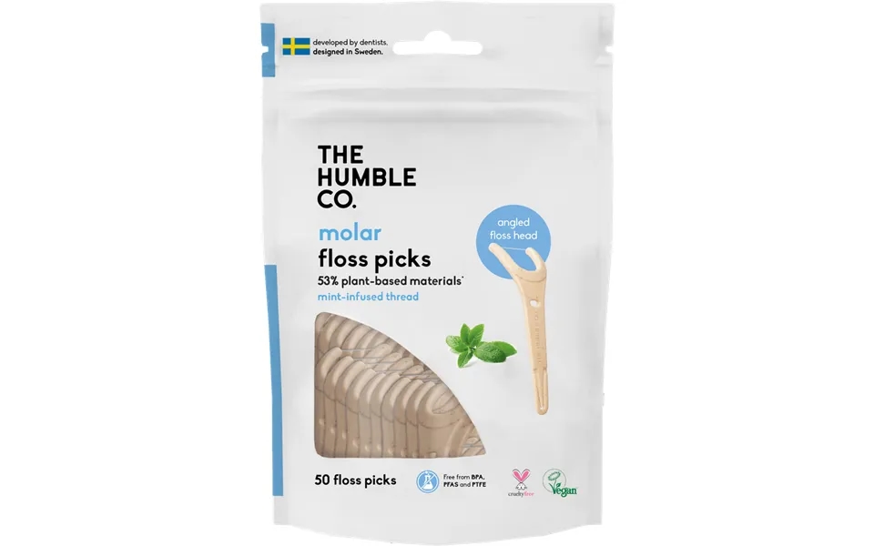 Plant-based Floss Picks - Grip Handle