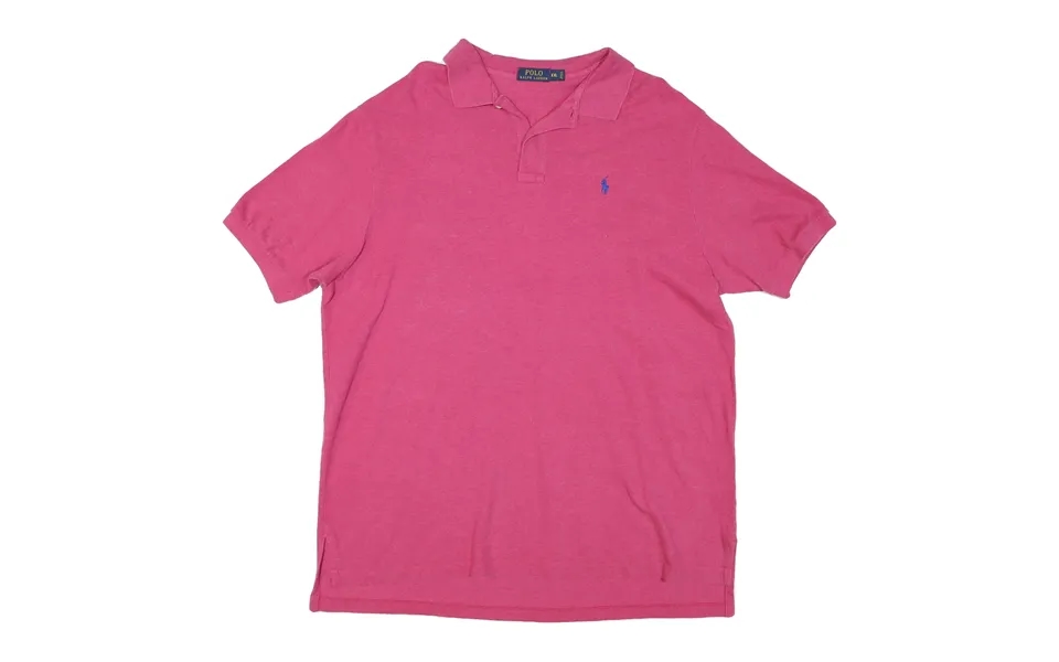 Polo Ralph Lauren Mens Pink Cotton Short Sleeve Polo Shirt 2xl Classic Fit