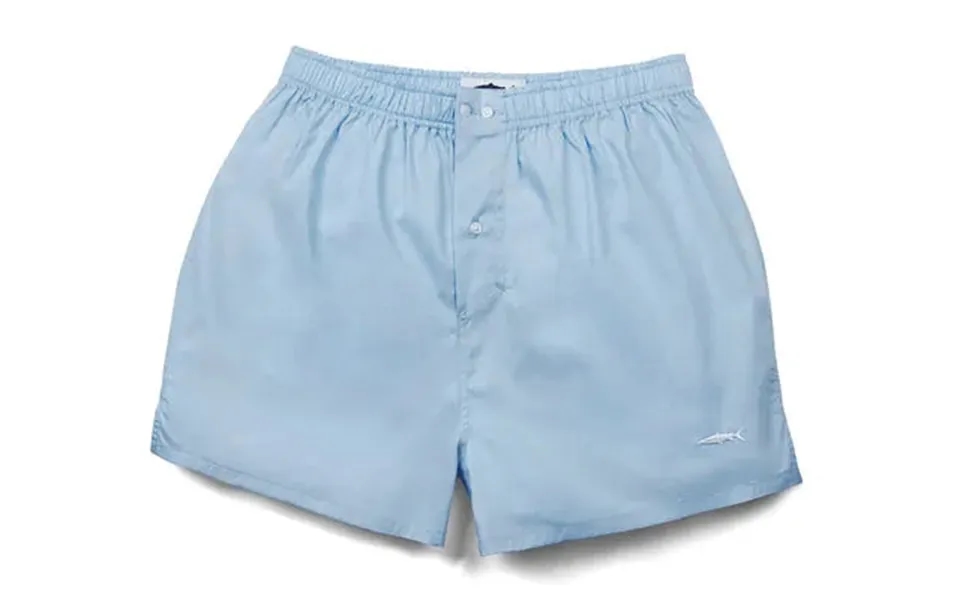 Powder Blue Cotton Boxer Shorts Size L Colour Powder Blue