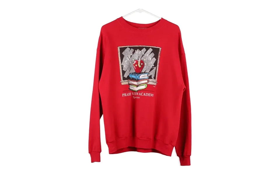 Prairie View Academy Spartans Lee Christmas Sweatshirt - Large Red Cotton Blend