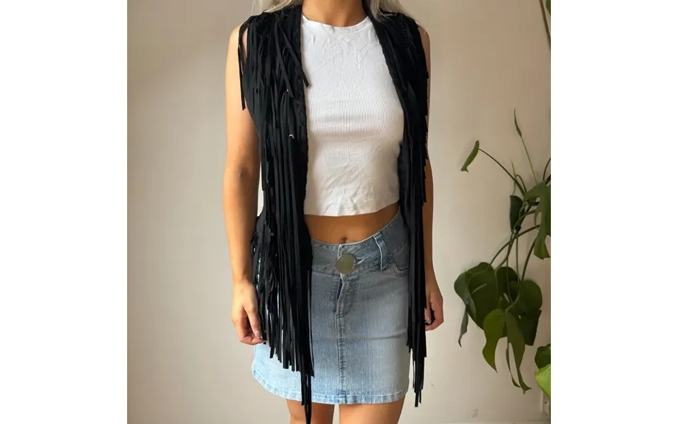 Primadonna Gilet - Small Black Suede