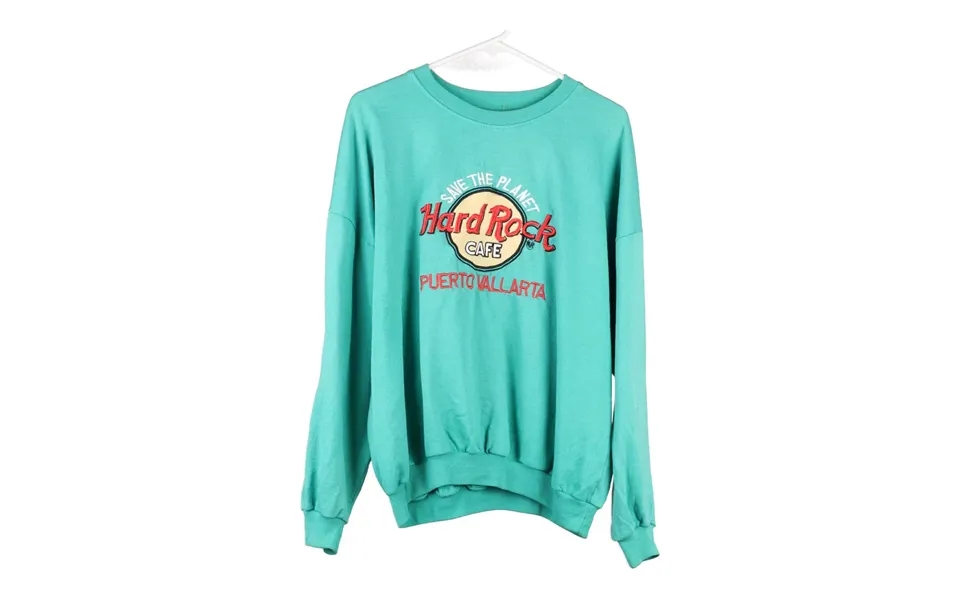 Puerto Vallarta Hard Rock Cafe Sweatshirt - Xl Green Cotton