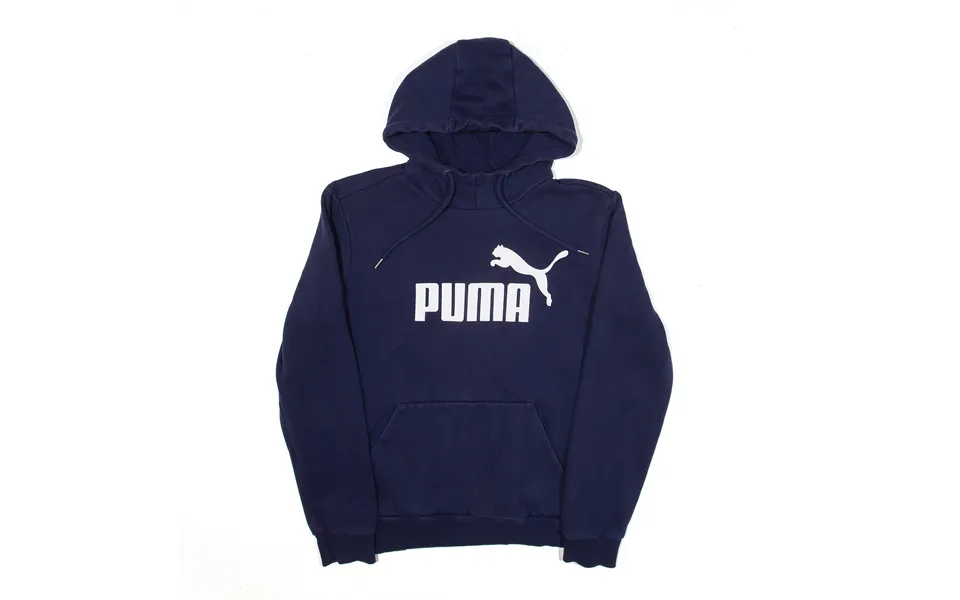 Puma Sports Blue Pullover Hoodie Mens S