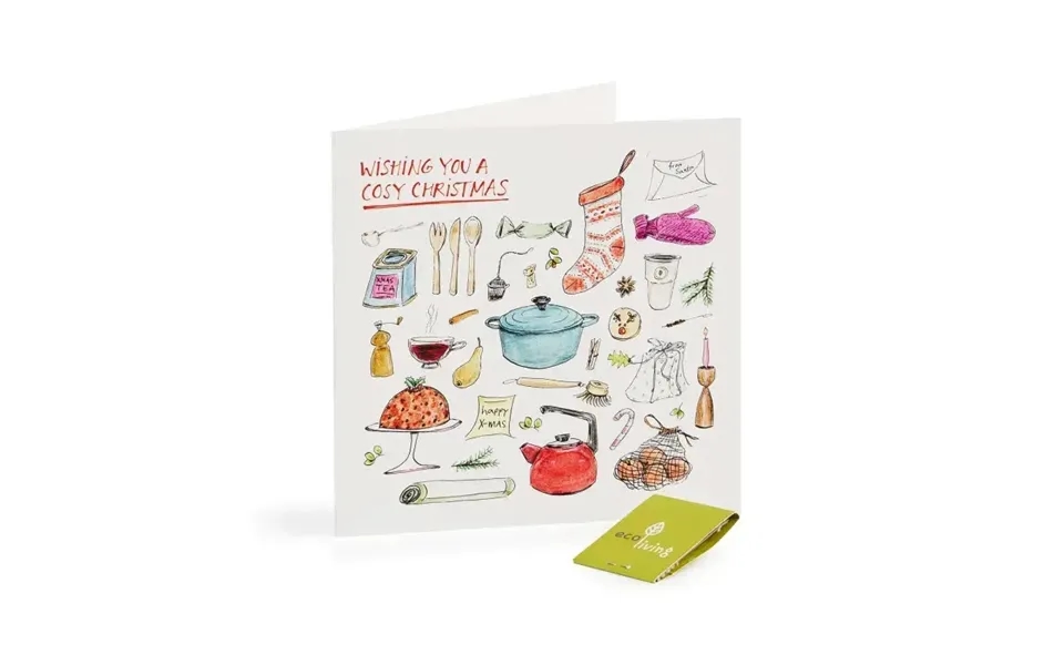Recycled Christmas Cards - Zero Waste Fsc 100% Style Cosy Christmas