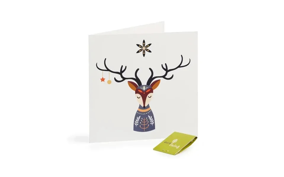 Recycled Christmas Cards - Zero Waste Fsc 100% Style Deer