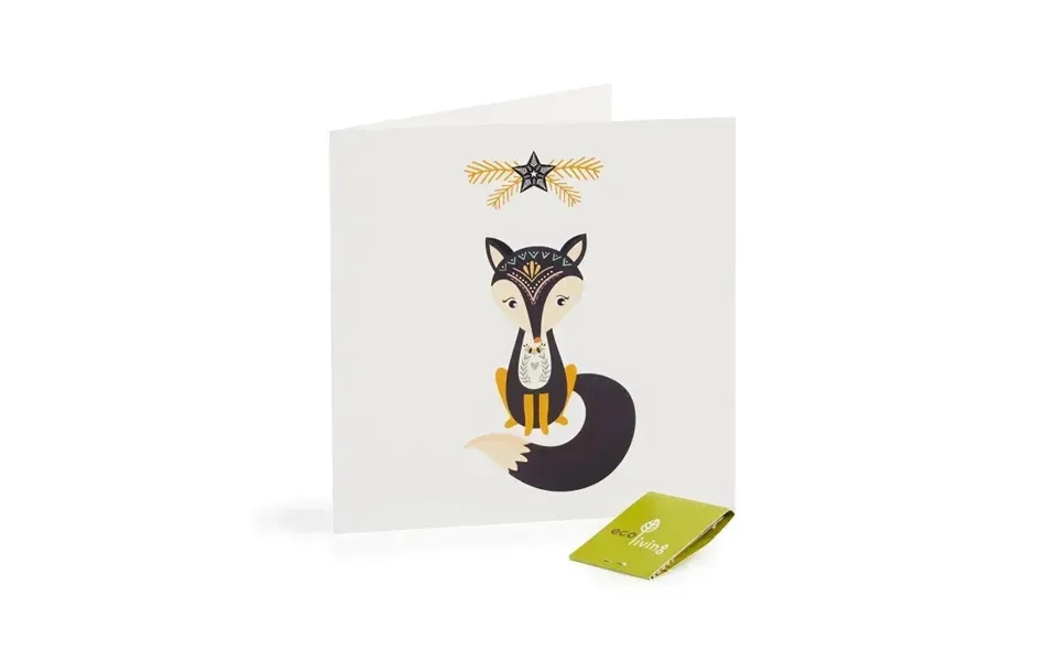 Recycled Christmas Cards - Zero Waste Fsc 100% Style Fox