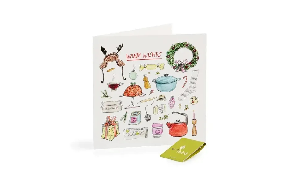 Recycled Christmas Cards - Zero Waste Fsc 100% Style Warm Wishes