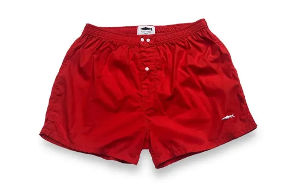 Red Cotton Boxer Shorts Size Xl Colour Red