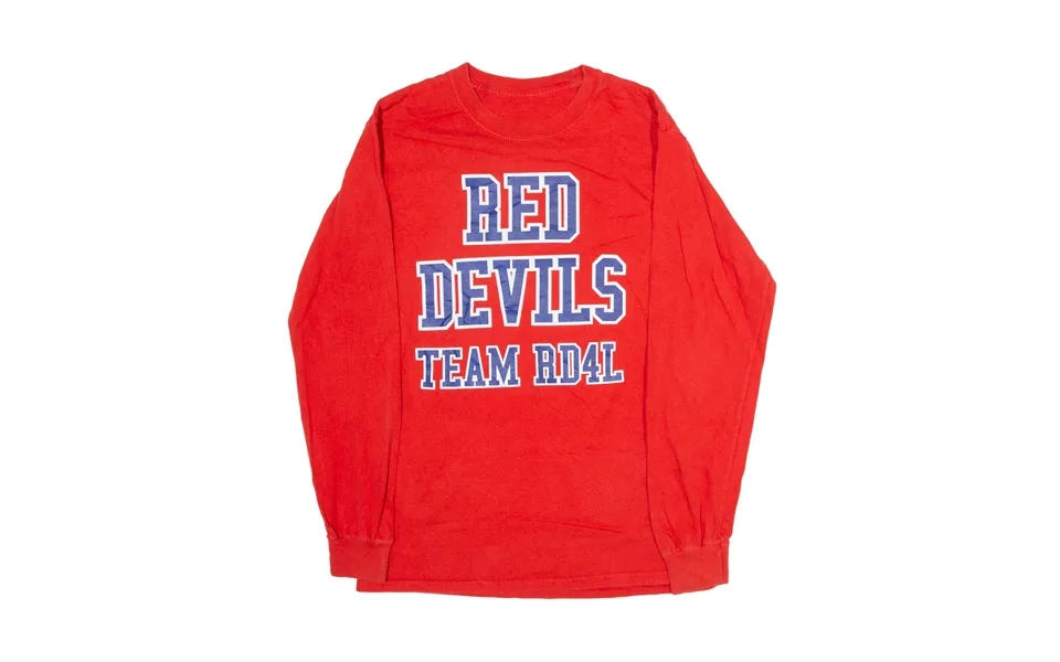 Red Devils Team Rd4l Usa T-shirt Red Long Sleeve Boys L
