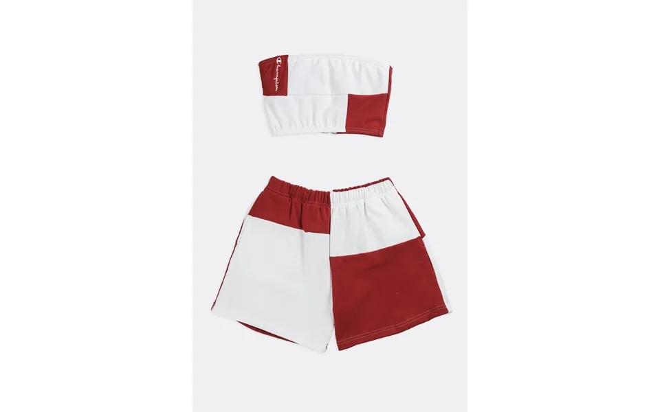 Rework Champion Patchwork Sweatshorts Set - S