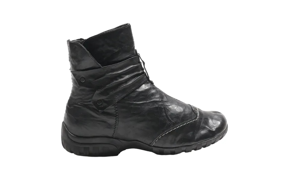 Rieker Ankle Boots Black Leather Womens Uk 3
