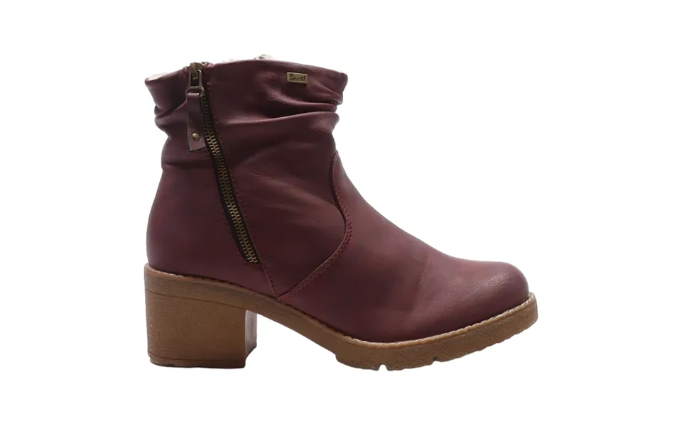 Rieker Ankle Boots Maroon Leather Womens Uk 7