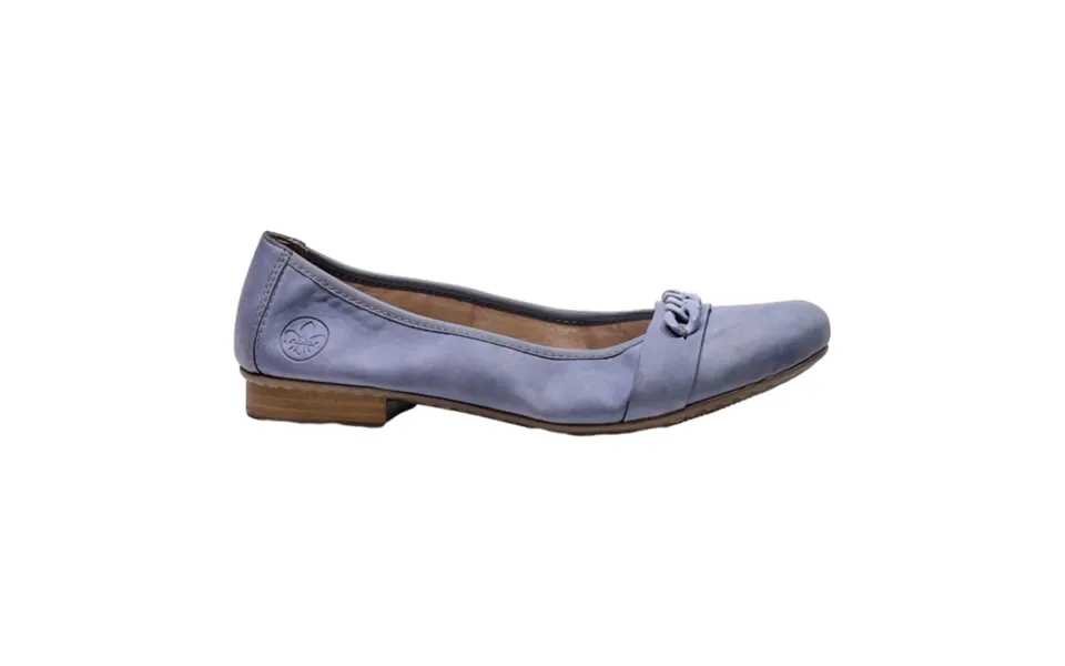 Rieker Ballet Shoes Grey Leather Womens Uk 7