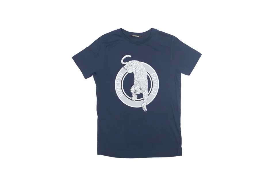 Roberto Cavalli Leopard T-shirt Blue Short Sleeve Boys L