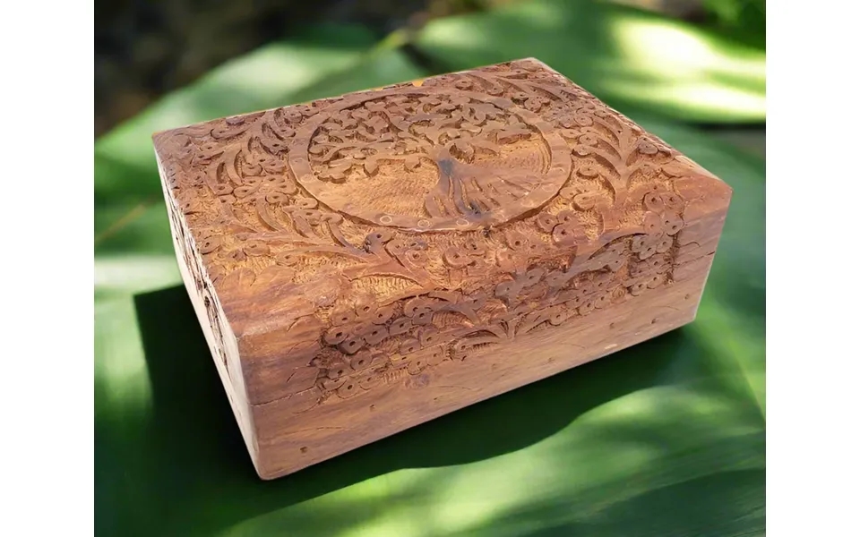 Roots And Reverence Tree Of Life Wooden Keepsake Box 5 X 7