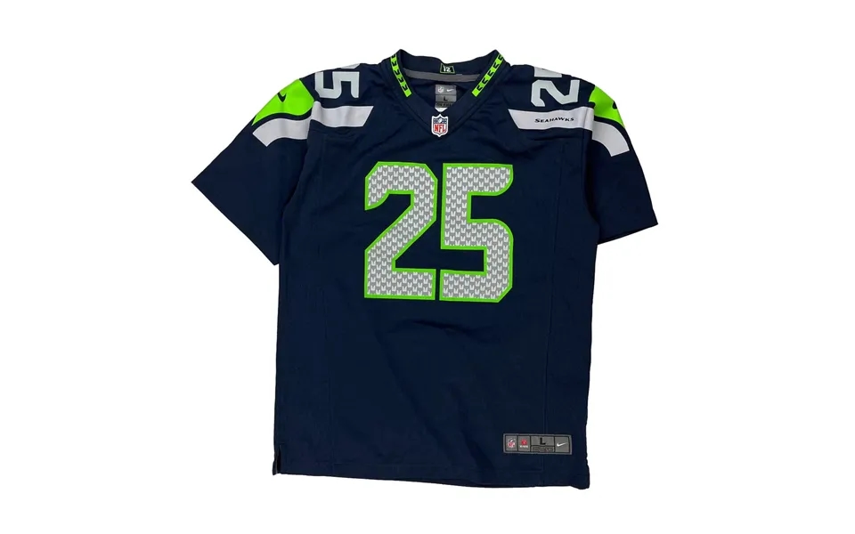 Seattle Seahawks Nike Nfl Jersey - Large Navy Polyester