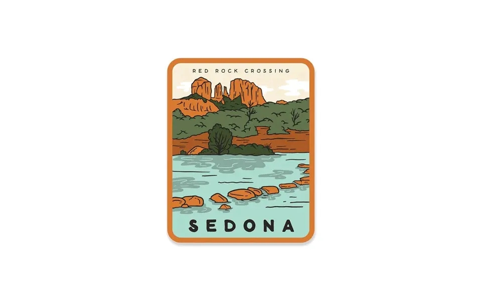 Sedona Red Rock Crossing Sticker