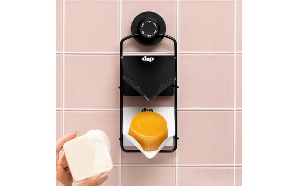 Shower Rack With Black And White Stands