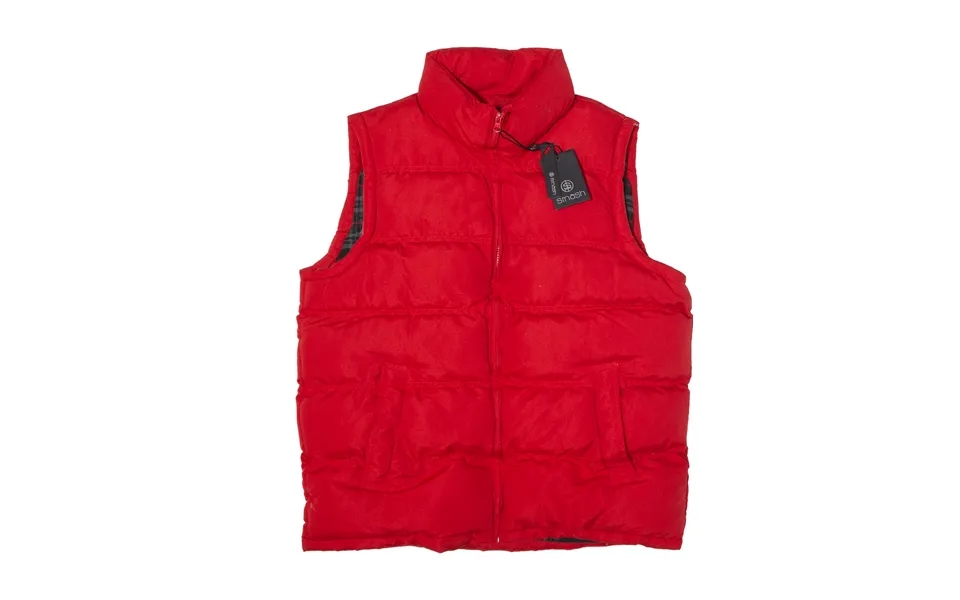 Smash Puffer Gilet Red Mens S