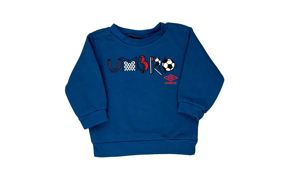Soccer Theme Age 12 Months Umbro Graphic Sweatshirt - 2xs Blue Cotton