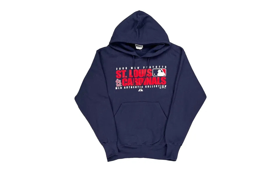 St. Louis Cardinals Majestic Mlb Hoodie - Medium Navy Cotton Blend