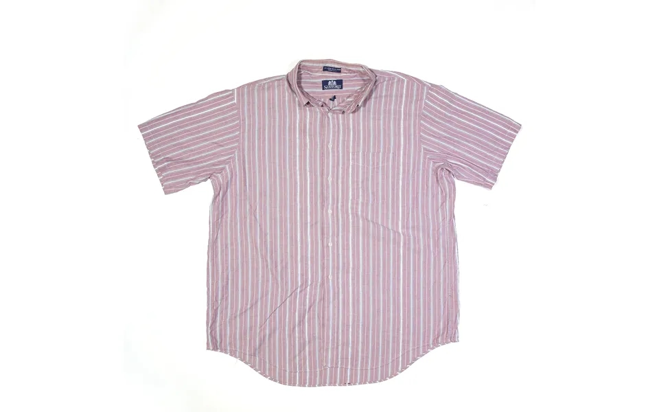 Stratford Shirt Purple Striped Short Sleeve Mens Xl