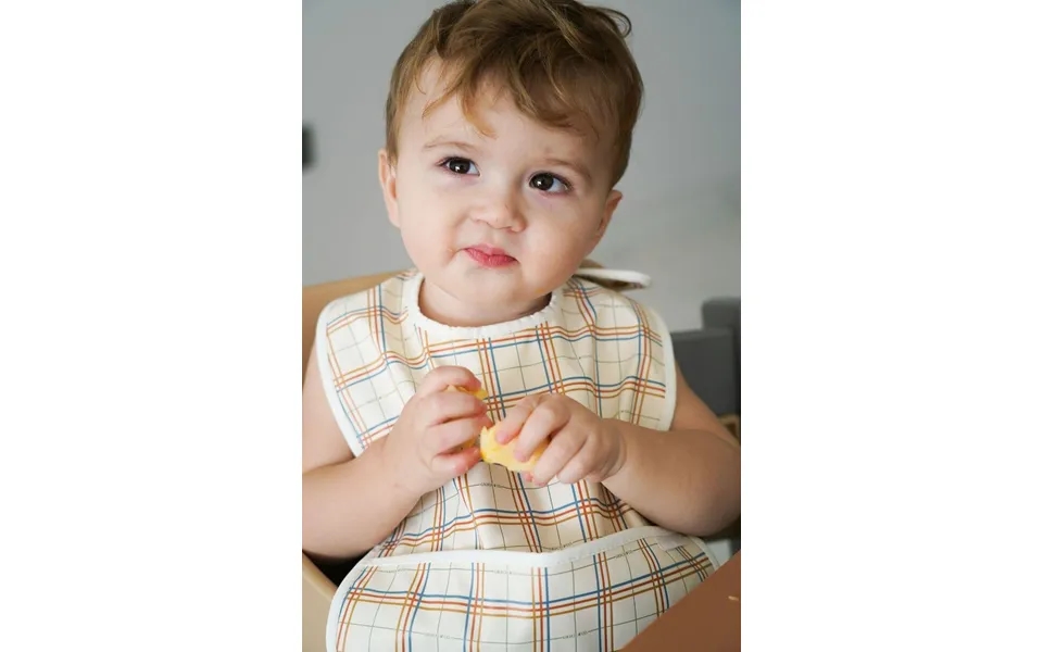 Sustainable Baby Bib - Plaid