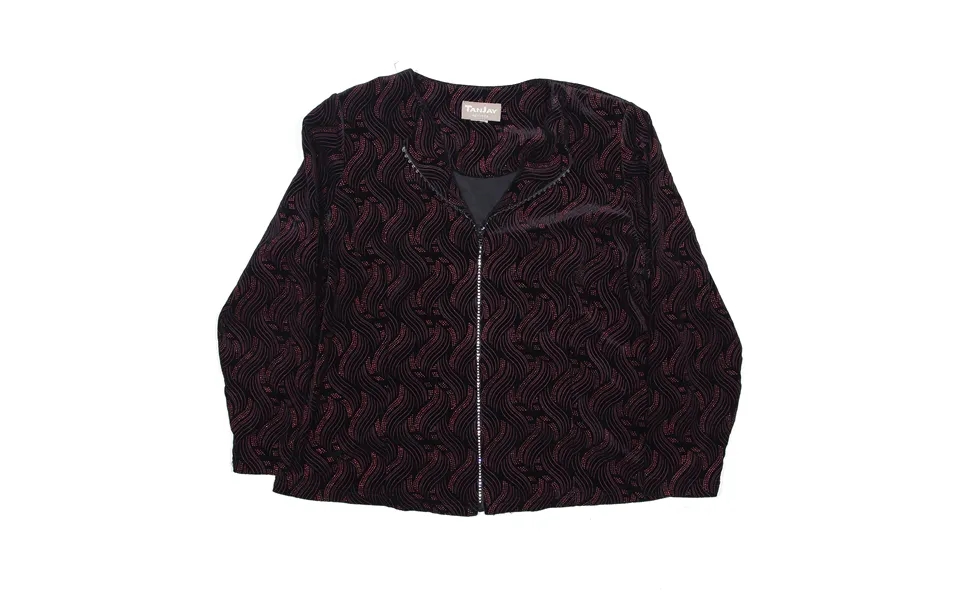 Tanjay Petite Embellished Velvet Black Velvet Jacket L