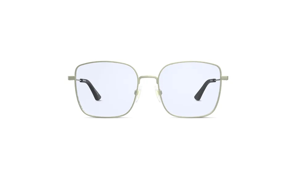 The Atrium Blue Light Glasses In Matte Gold With Black Tips