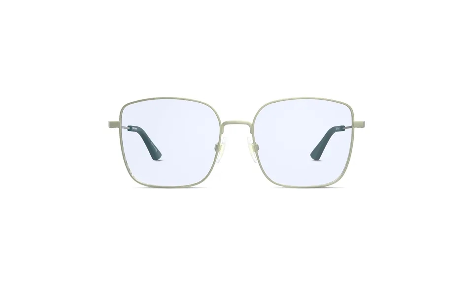 The Atrium Blue Light Glasses In Matte Gold With Green Tips