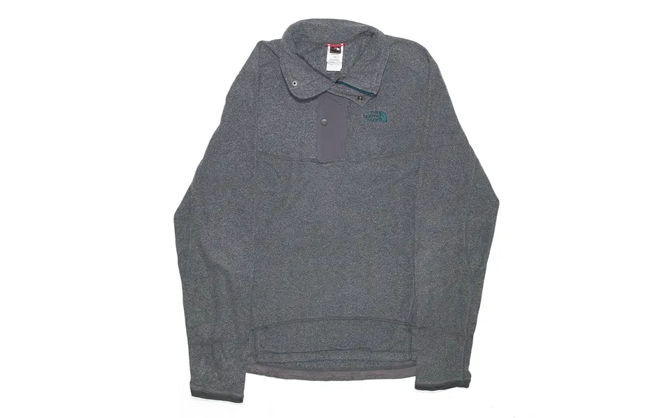 The North Face Grey Collared Fleece Mens M