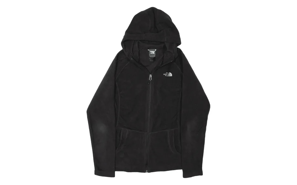 The North Face Hooded Fleece Jacket Black Womens S
