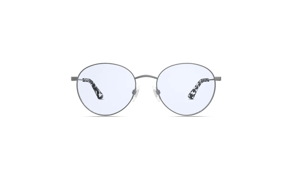 The Studio Blue Light Glasses In Matte Silver With Black Tortoise Tips