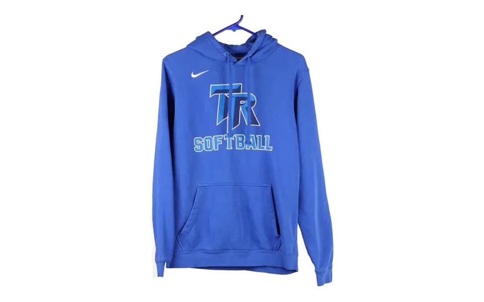 Tr Softball Nike Hoodie - Small Blue Cotton Blend