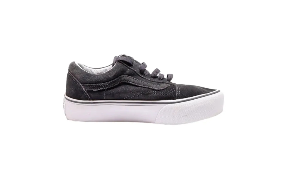 Vans Authentic Platform Trainers Grey Canvas Womens Uk 4