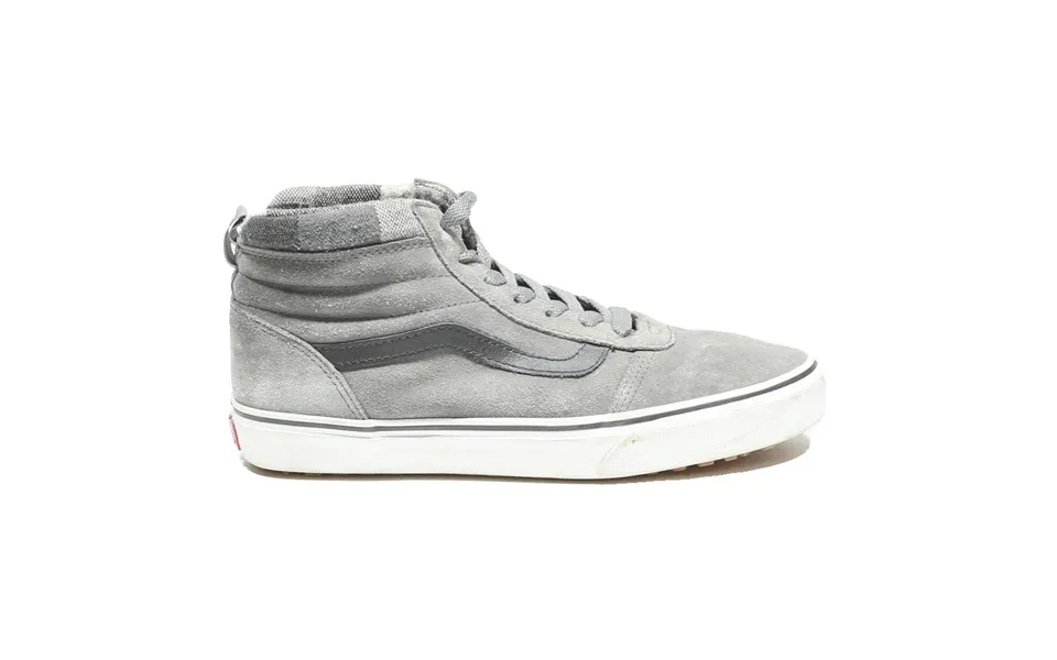 Vans Sk8-hi Mens Lace-up Trainers Grey Leather Uk 8.5 Comfortable Casual