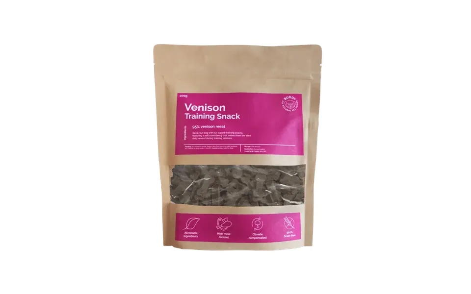 Venison Training Snacks Välj Storlek 3x100g