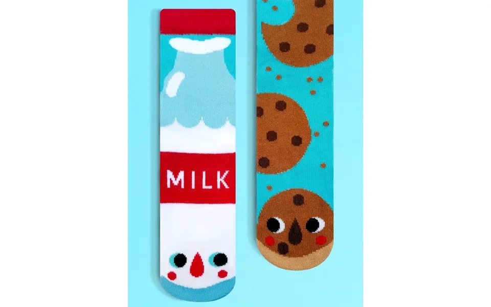We Go Together Like Milk & Cookies Kid Mismatched Socks Size Kids Small