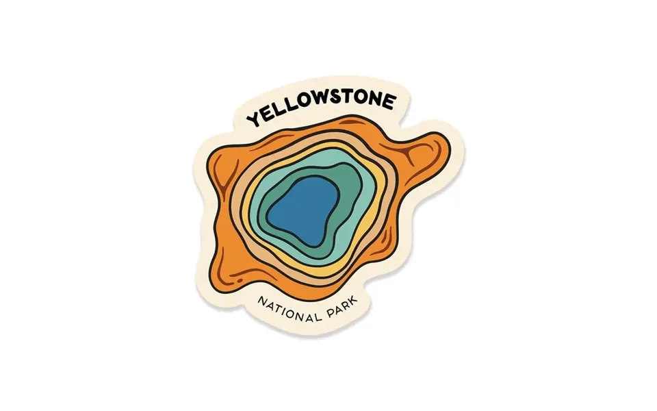 Yellowstone Grand Prismatic Spring Sticker