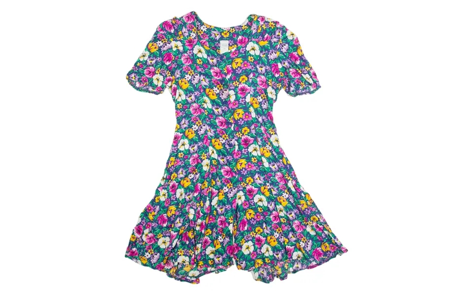 Young Canda Girls Playsuit Blue Floral 90s Wide-leg L