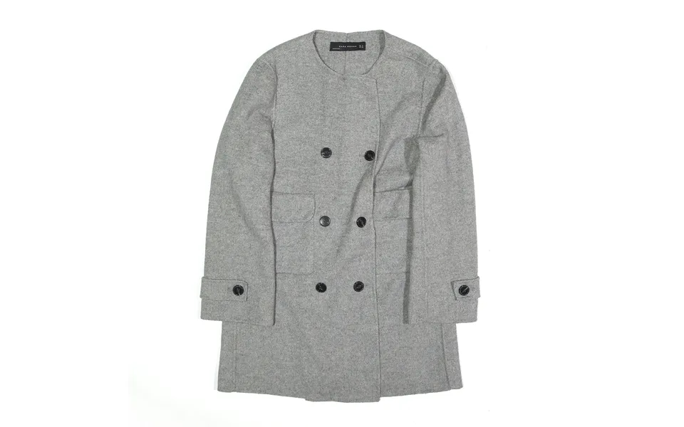 Zara Pea Jacket Grey Womens S