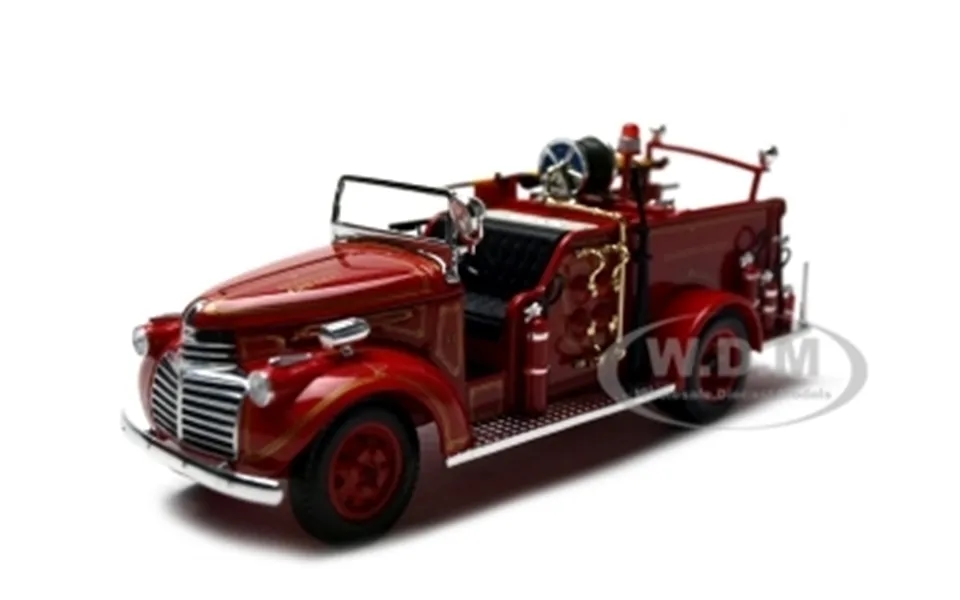 1941 Gmc Fire Engine Truck Red 1 32 Diecast Model By Signature Models