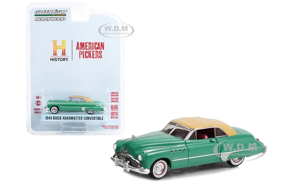1949 Buick Roadmaster Convertible Green With Tan Soft Top American Pickers 2010-current Tv Series Hollywood Series Relea