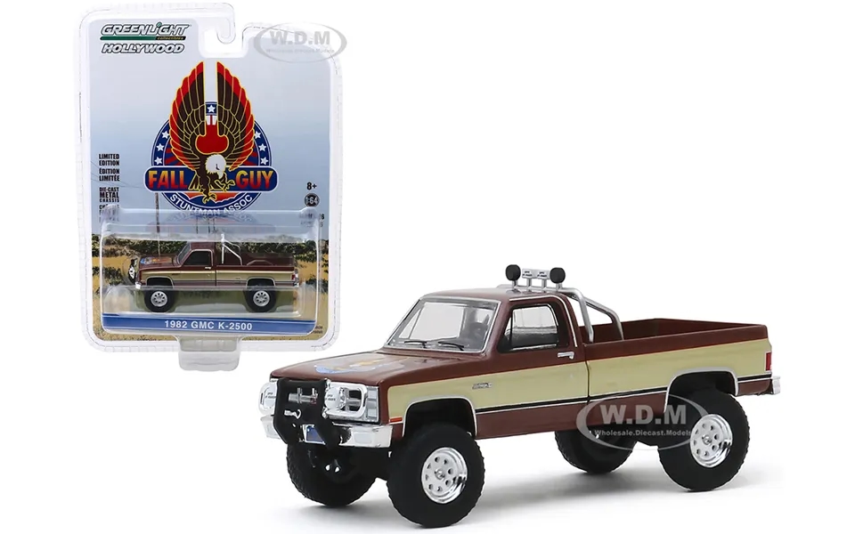 1982 Gmc K-2500 Pickup Truck Brown Metallic With Gold Stripes Fall Guy Stuntman Association The Fall Guy 1981-1986 Tv Se