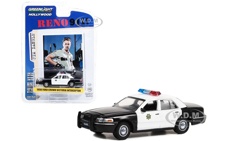 1998 Ford Crown Victoria Police Interceptor Black And White Reno Sheriffs Department Lieutenant Jim Dangle Reno 911 2003