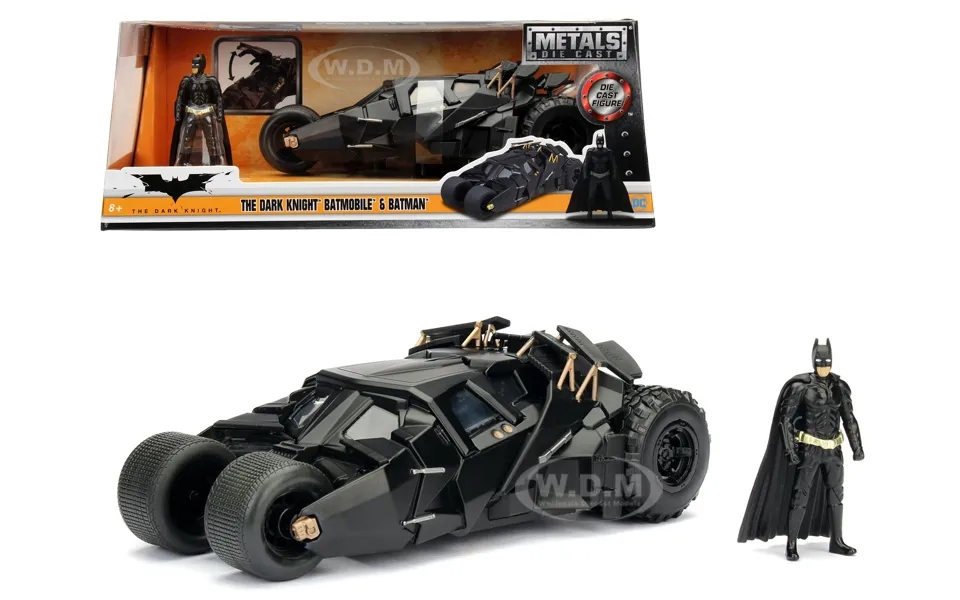 2008 The Dark Knight Tumbler Batmobile With Batman Diecast Figurine 1 24 Diecast Model Car By Jada